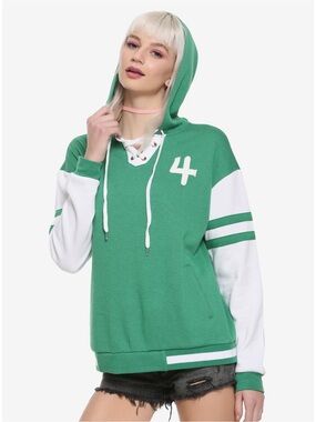 Sailor Moon Sailor Jupiter Girls Athletic Hoodie Hot Topic Exclusive